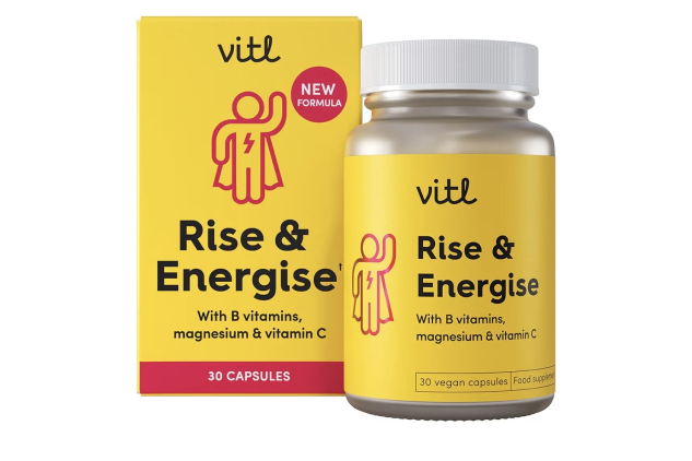 Vitl Rise & Energise Energy Boosting Supplement 30 Capsules