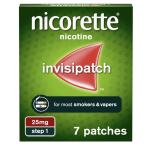 Nicorette InvisiPatch Nicotine Patches Step 1  25mg 7 Patches