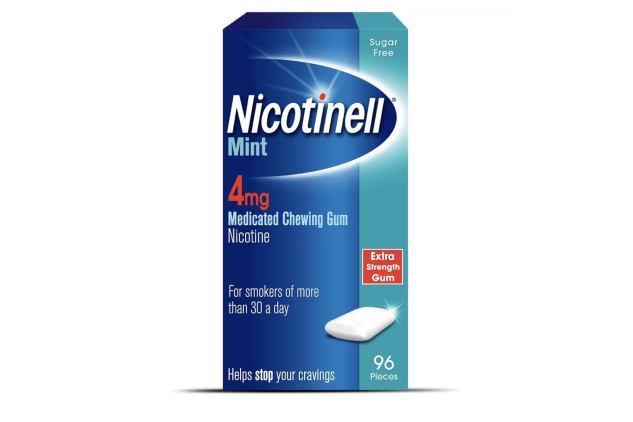Nicotinell Mint Gum 4mg 96 Pieces Nicotine Gum Sugar Free Mint Flavour