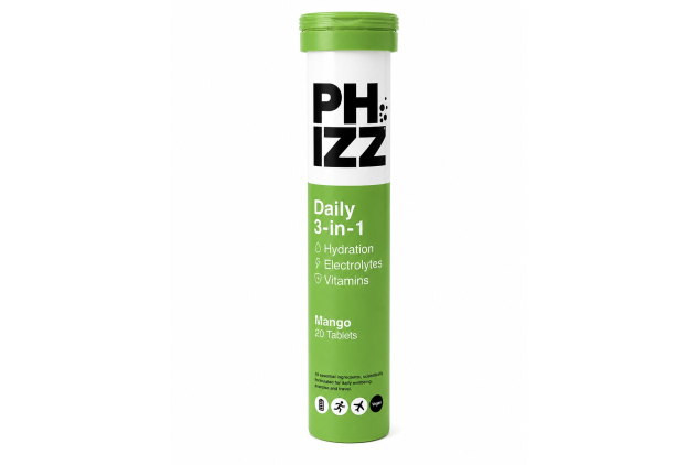 Phizz Electrolytes Multivitamin & Hydration Tablets 20 Effervescent Rehydration Tablets