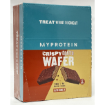 MyProtein Crispy Coated Wafer Salted Caramel Protein Bars 12 x 40g | High Protein Wafer Snack | 12g Protein, Low Sugar | Milk Chocolate Coated