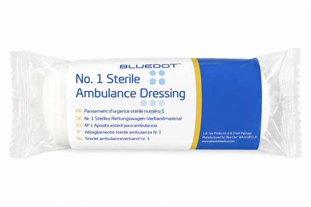 Bluedot No.1 Sterile Ambulance Dressing