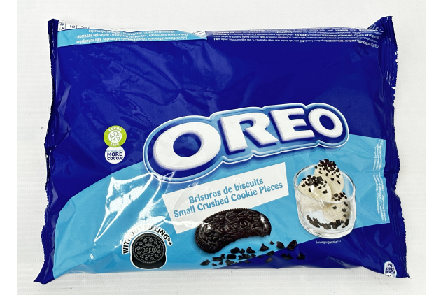 OREO Small Crushed Cookie Pieces 400g | Chocolate Biscuit Crumbs for Baking, Desserts, Ice Cream & Milkshakes