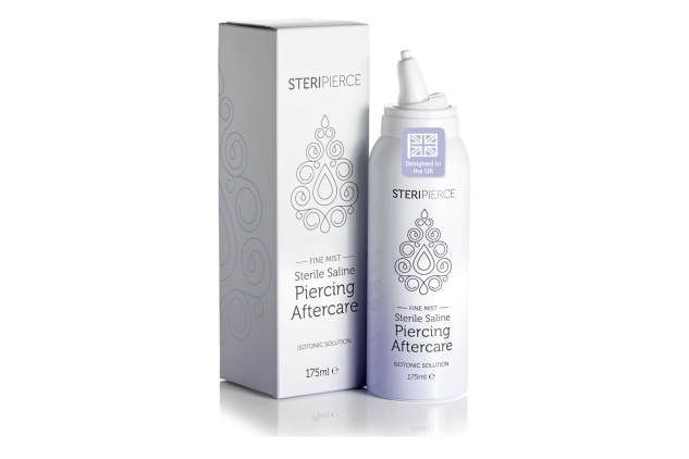 Sterile Saline Solution Piercing Cleaning Solution for Body Piercings 175ml