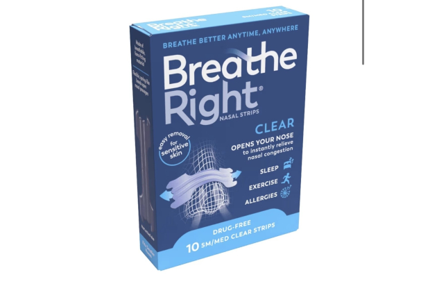 Breathe Right Clear Nasal Strips Small/Medium 10 Pieces