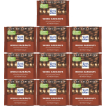 Ritter Sport Whole Hazelnuts Milk Chocolate Bars 10 x 100g | 1kg Chocolate Multipack