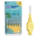 TePe Interdental Brush Extra Soft Yellow 0.7mm/ISO 4 8pcs