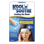 KOOL 'N' SOOTHE Migraine Cooling Gel Sheets - 4 Pack