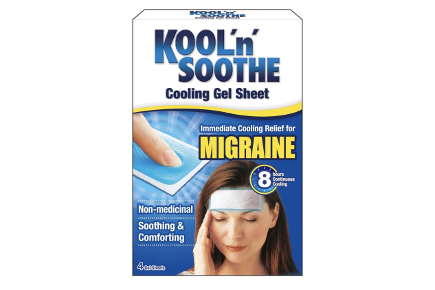 KOOL 'N' SOOTHE Migraine Cooling Gel Sheets - 4 Pack