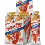 HIGH5 Energy Gel with Electrolytes Tropical 20 x 60g | Natural Fruit Juice Sports Energy Gels | Vegan | Caffeine Free