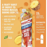 HIGH5 Energy Gel with Electrolytes Tropical 20 x 60g | Natural Fruit Juice Sports Energy Gels | Vegan | Caffeine Free