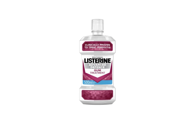 Listerine Advanced Defence Gum Treatment Mouthwash Crisp Mint 500ml