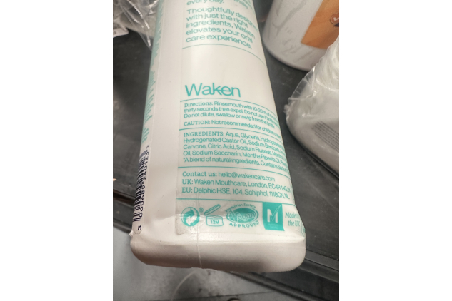 Waken Enamel Care Mouthwash 500ml Dented Bottle