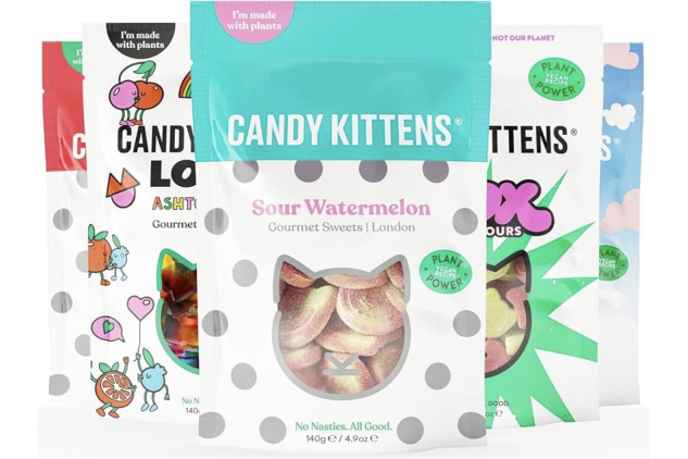 Candy Kittens Vegan Sweets Discovery Selection – 5 x 140g Variety Bundle – 700g
