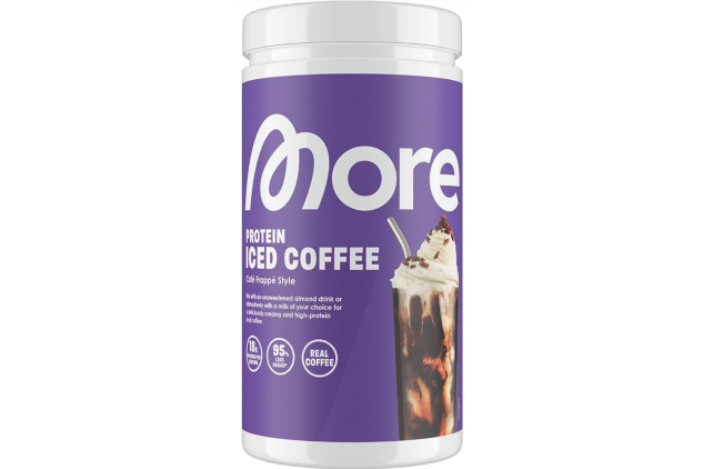 MORE Protein Iced Coffee Café Frappé Style 500g | High Protein Instant Coffee Powder | 20 Servings