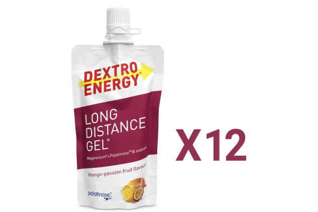 Dextro Energy Long Distance Energy Gel Mango & Passion Fruit 12 X 50ml Gels