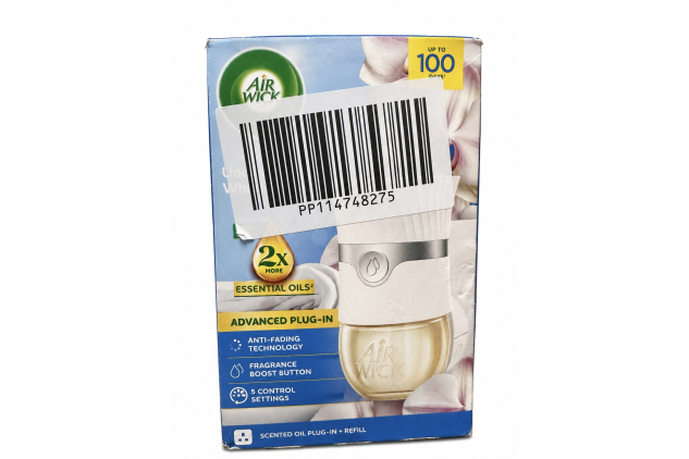 Air Wick Linen & White Orchid Advanced Electrical Plug-In Kit 19ml Imperfect Box