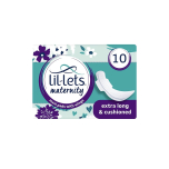Lil-Lets Maternity Pads 10 Extra Long Maxi Pads with Wings