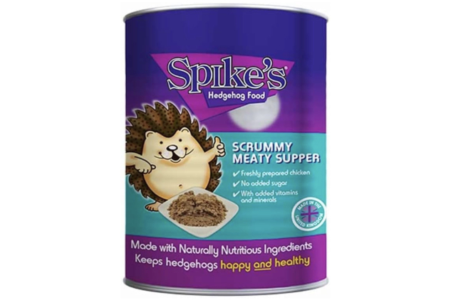 Spikes Scrummy Meaty Supper for Wild Hedgehogs 12 x 395g Complementary Hedgehog Food