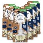 Glade Plug In Scented Oil Refill Sandalwood & Jasmine 6 x 20ml Electric Air Freshener