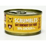 Scrumbles Gut Friendly Chicken Pâté Wet Cat Food 80g Grain Free Complete Cat Food