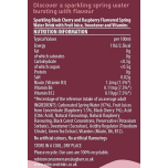 Rubicon Spring Black Cherry & Raspberry Sparkling Water 12 x 330ml Low Calorie Soft Drink