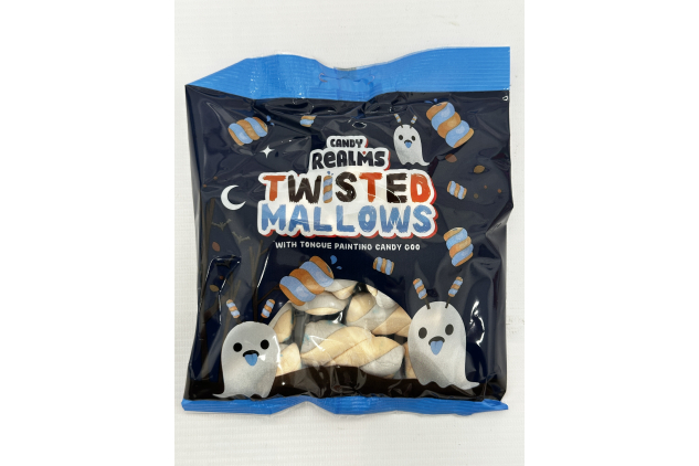 Twisted Mallows Strawberry Flavoured Jelly Filled Mallows 90g