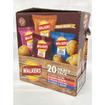 Walkers Meaty Variety Multipack Crisps Box 20x25g | Damaged Outer Box Packaging