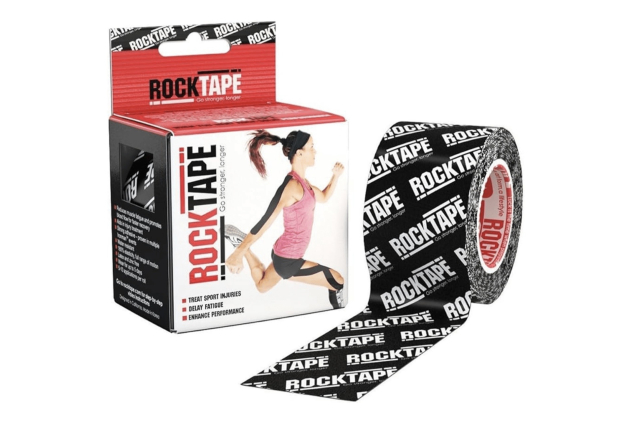 RockTape Black Logo Kinesiology Tape 5cm x 5m