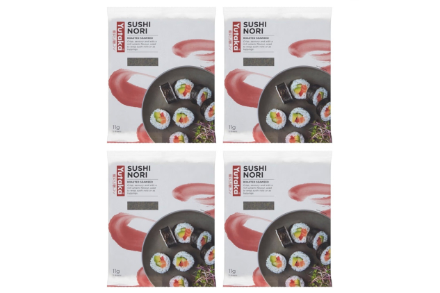 Yutaka Sushi Nori Roasted Seaweed 11g (5 Sheets) x 4 Packs – Vegan Sushi Wraps