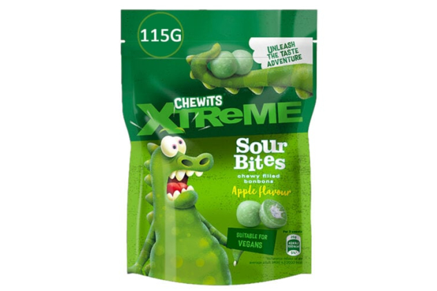 Chewits Xtreme Sour Apple Bites 115g