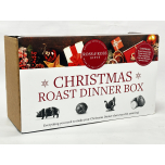 Ross & Ross Gifts Christmas Roast Dinner Box Gift Set – Roast Potato Oil, Turkey Rub, Brussels Sprouts Dust & Pigs in Blankets Dust