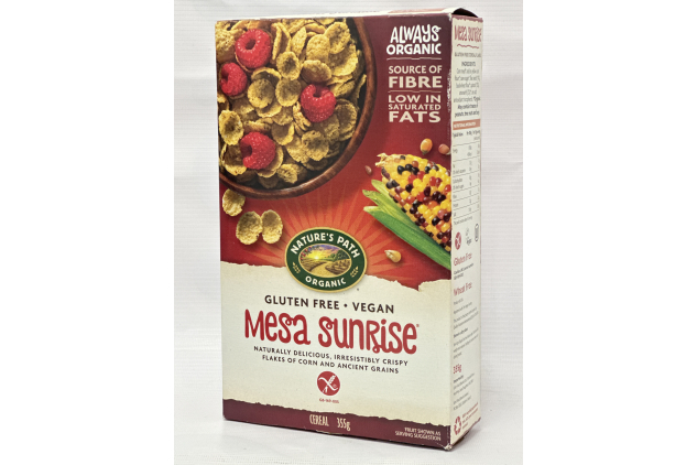 Natures Path Mesa Sunrise Organic Gluten Free Cereal 355g Vegan High Fibre