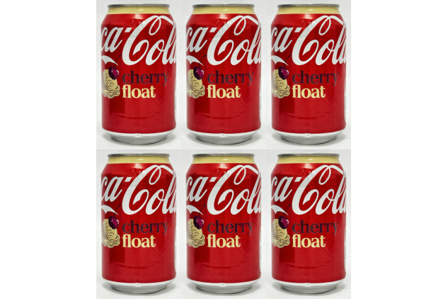 Coca-Cola Cherry Float 6 x 330ml Cans – Sparkling Cherry & Vanilla Flavour Drink