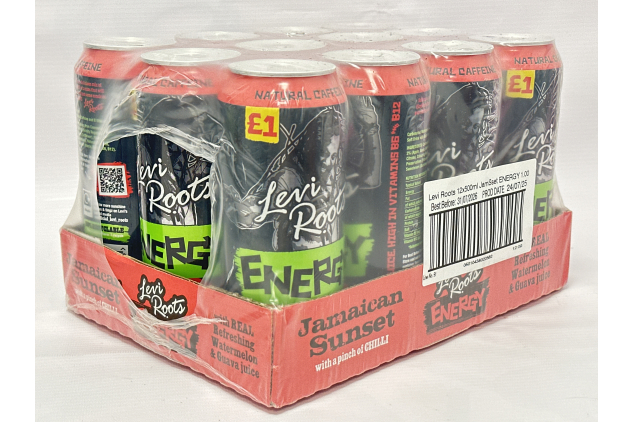 Levi Roots Jamaican Sunset Energy Drink 12 x 500ml