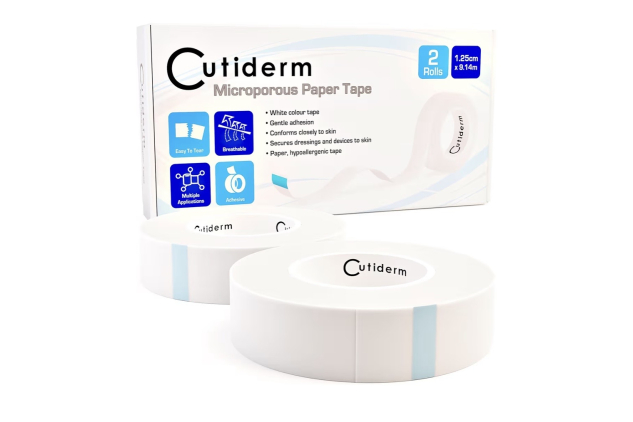 Cutiderm Microporous Tape 1.25cm x 9.14m – 2 Rolls