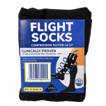 Scholl Flight Socks Black Large UK 9-12 - 1 Pair