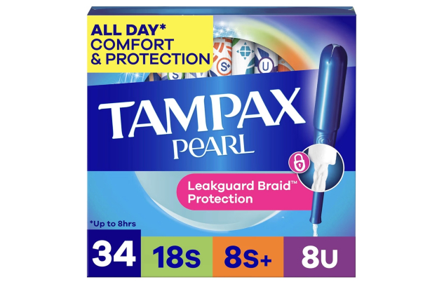 Tampax Pearl Trio Tampons Super to Ultra 34 Pack