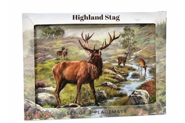 Lesser & Pavey Highland Stag Placemats Set of 4