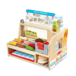Melissa & Doug Wooden Sandwich Counter 52-Piece Set