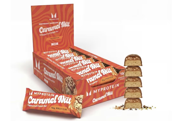 MyProtein Delicious Protein Bar Caramel Nut 12 x 65g – 16g Protein Bars
