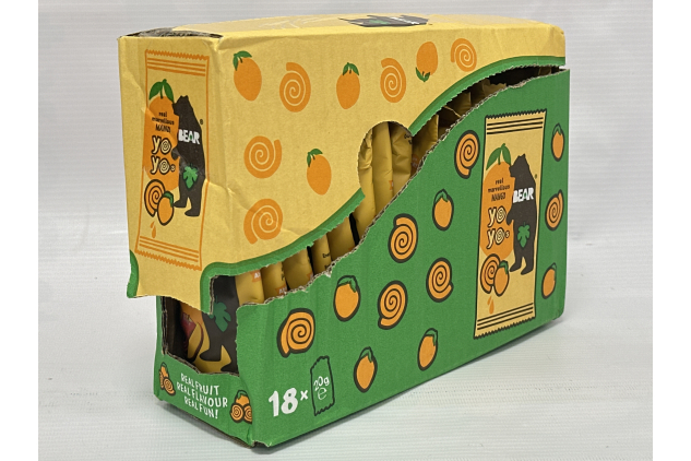BEAR Mango Fruit Yoyos 18 x 20g | Damaged Outer Box Packaging