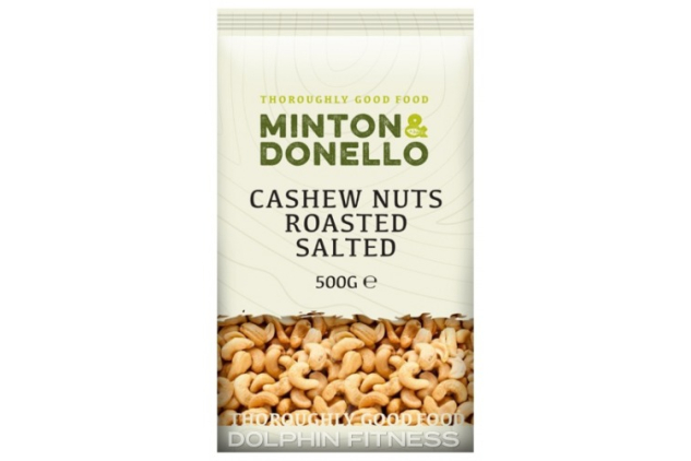 Minton & Donello Roasted Salted Cashews 500g