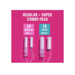 FLO Organic Cotton Super Eco-Applicator Tampons 32 Pack