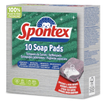 Spontex Soap Filled Steel Wool Pads 10 Pack