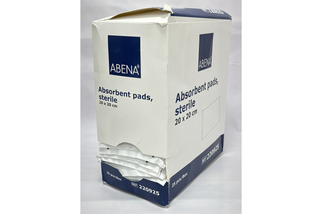 ABENA Sterile Absorbent Pads 20x20cm Pack of 25