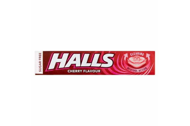 Halls Sugar Free Cherry Menthol Sweets 32g