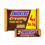 Snickers Creamy Peanut Butter Bars 4 x 36.5g