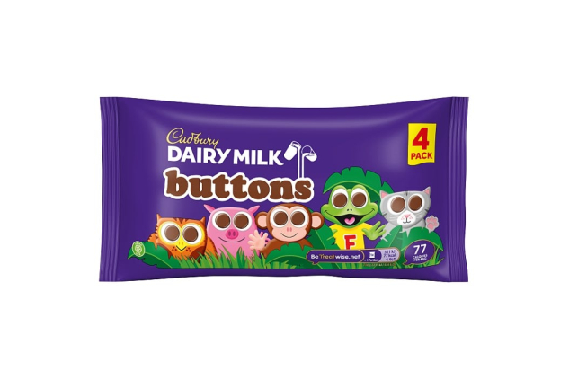 Cadbury Dairy Milk Buttons 4 x 14.4g Multipack