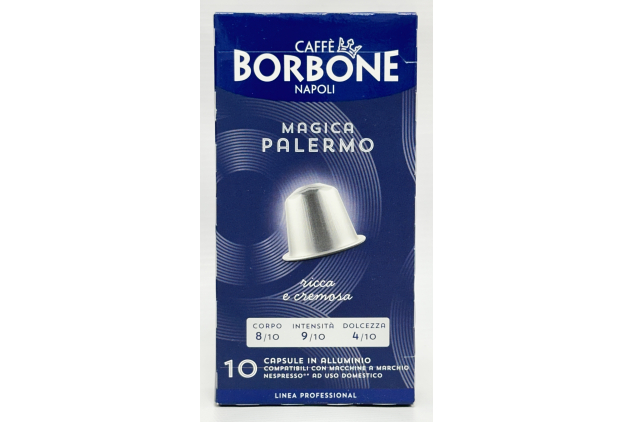 Caffè Borbone Magica Palermo Aluminium Coffee Capsules Compatible with Nespresso 100 Capsules